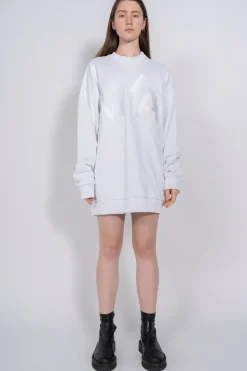 M'A EMBROIDERED JUMPER IN WHITE