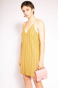 MINI CHAIN BAG IN PINK CROCO