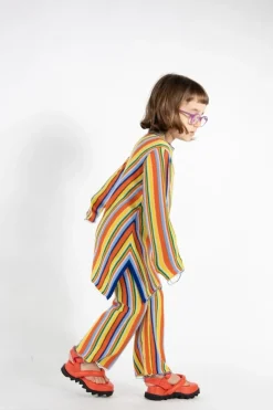 MULTI STRIPE KNIT TROUSERS