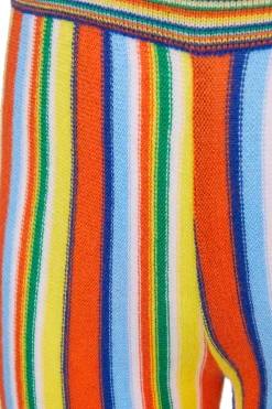 MULTI STRIPE KNIT TROUSERS