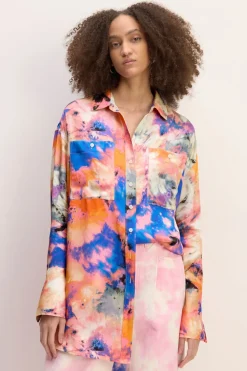MULTICOLOUR SATIN SHIRT