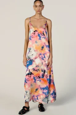 MULTICOLOUR SLIP DRESS