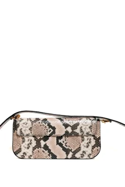 NATURAL SNAKE PRINT CLUTCH BAG