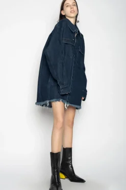NAVY DENIM OVERSHIRT