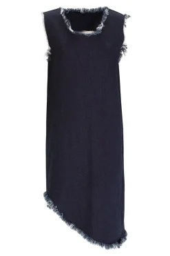 NAVY DENIM SLEEVELESS DRESS