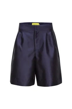 NAVY SKATER SHORTS