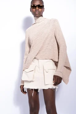 OFF-WHITE PATCH POCKET MINI SKIRT