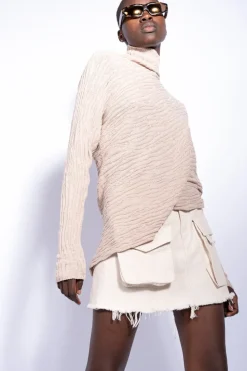 OFF-WHITE PATCH POCKET MINI SKIRT