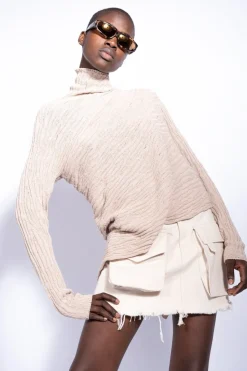 OFF-WHITE PATCH POCKET MINI SKIRT