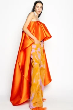 ORANGE AND PINK TIE DYE BOYFRIEND TROUSERS