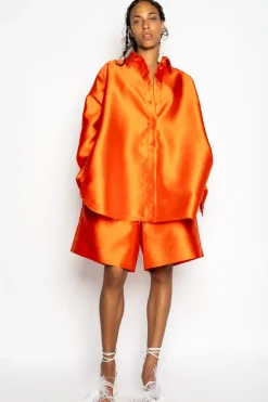 ORANGE SKATER SHORTS
