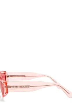 PINK ANGULAR FRAME SUNGLASSES