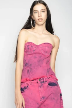 PINK BRA CUP CORSET