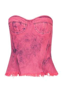 PINK BRA CUP CORSET