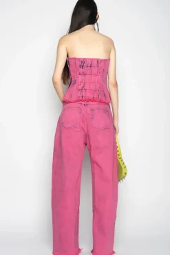 PINK BRA CUP CORSET