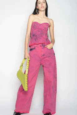 PINK BRA CUP CORSET