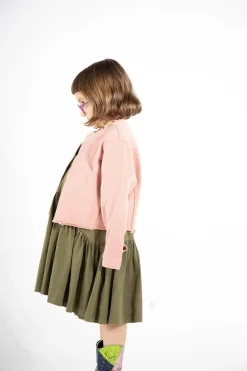 PINK COLLARLESS JACKET