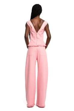 PINK DRILL BOYFRIEND TROUSERS