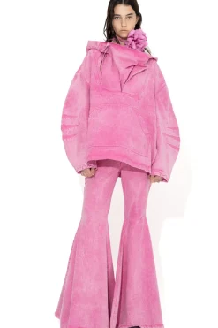 PINK EXTREME FLARES TROUSERS