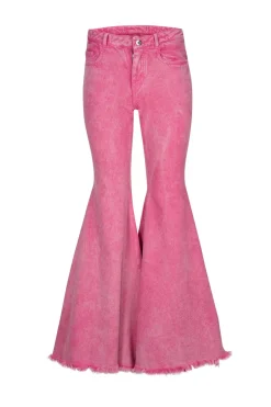 PINK EXTREME FLARES TROUSERS