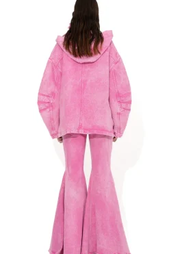 PINK EXTREME FLARES TROUSERS