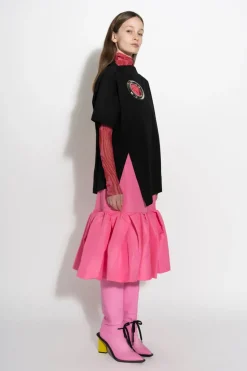PINK FITTED SKIRT
