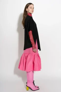 PINK FITTED SKIRT