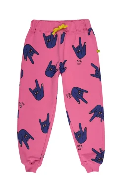 PINK HANDS PRINT SWEATPANTS