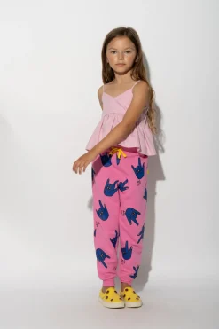 PINK HANDS PRINT SWEATPANTS