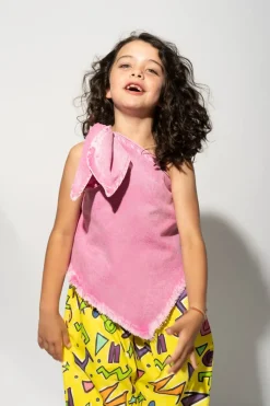 PINK ONE SHOULDER TOP