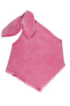 PINK ONE SHOULDER TOP