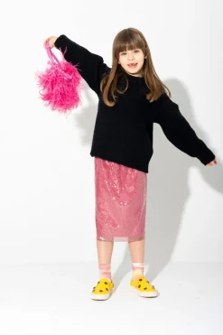 PINK SEQUIN SKIRT