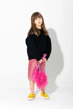 PINK SEQUIN SKIRT