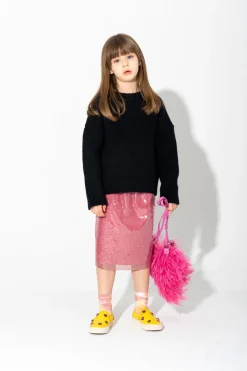 PINK SEQUIN SKIRT