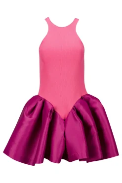 PINK TANK TOP WITH PEPLUM