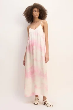 PINK TIE DYE SLIP DRESS