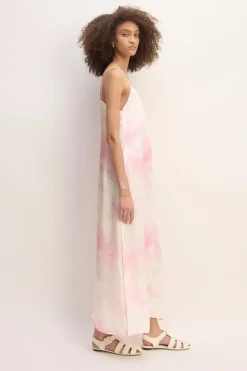 PINK TIE DYE SLIP DRESS