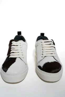 PRE-OWNED / CLASSIC SNEAKER IN HAIR LEATHER
