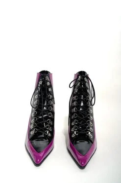 PURPLE FITTED BOOTS