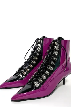PURPLE FITTED BOOTS