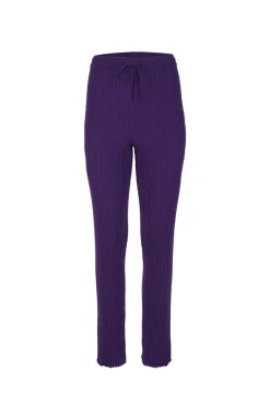 PURPLE KNITTED TROUSERS
