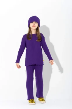 PURPLE MERINO KNIT JUMPER