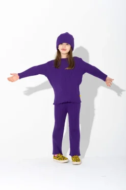 PURPLE MERINO KNIT JUMPER