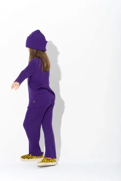 PURPLE MERINO KNIT JUMPER