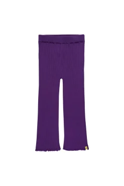 PURPLE MERINO KNIT TROUSERS