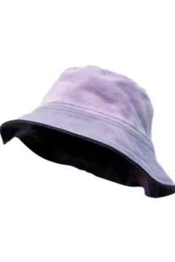 PURPLE TIE DYE BUCKET HAT