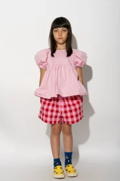 RED AND PINK GINGHAM BOXER SHORTS
