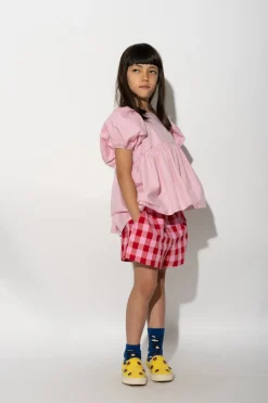 RED AND PINK GINGHAM BOXER SHORTS
