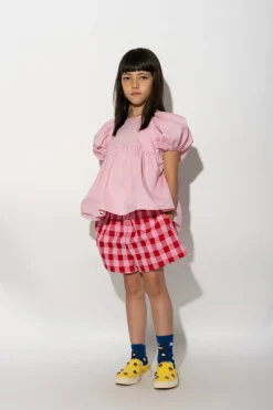 RED AND PINK GINGHAM BOXER SHORTS
