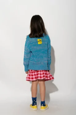 RED AND PINK GINGHAM SHORT SKIRT